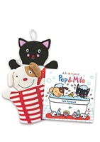 Pep i Mila. A la banyera! Lot llibre + manyoples